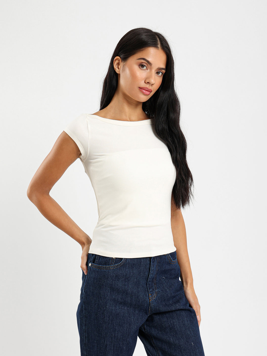 Fitted Square Neck Top