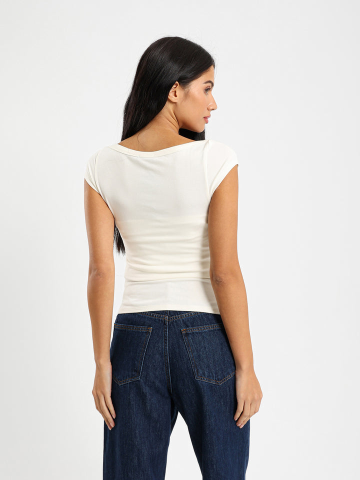 Fitted Square Neck Top