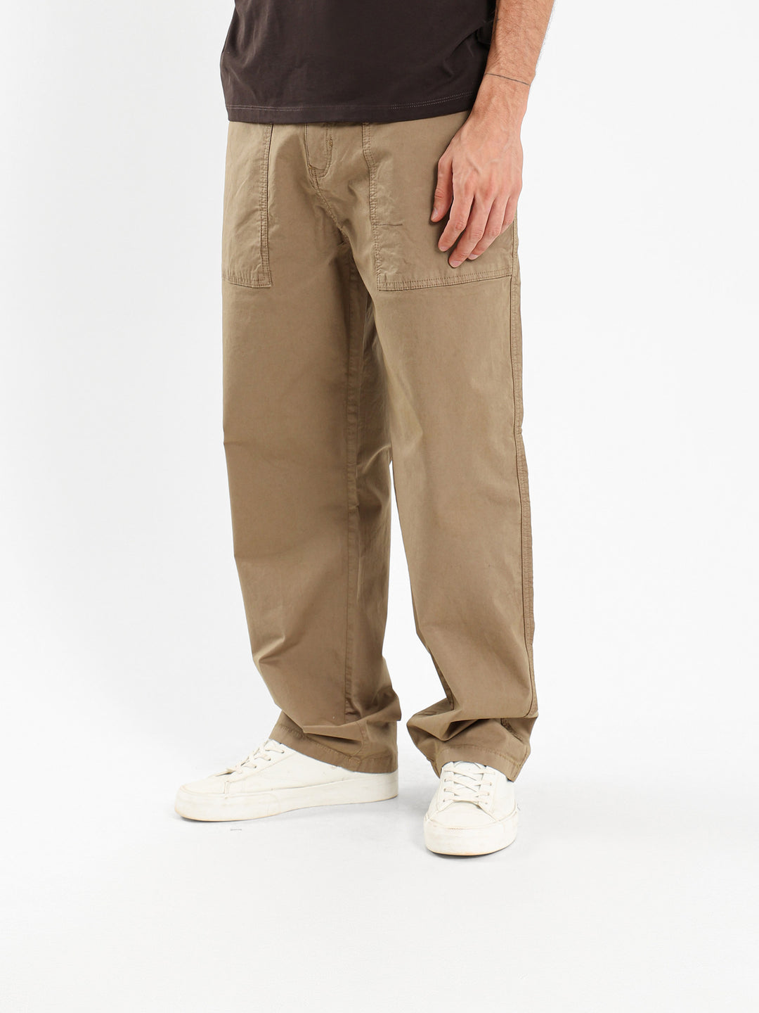 Relaxed Fit Chino Pants With Front Pockets