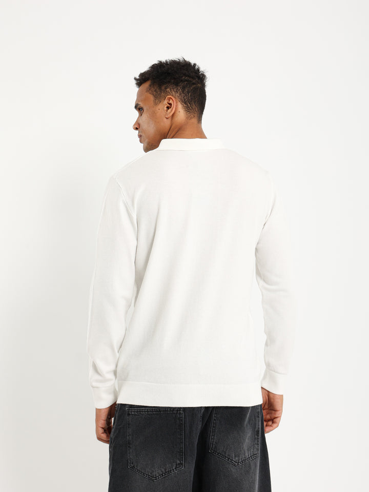 Basic Tricot Long Sleeve Polo