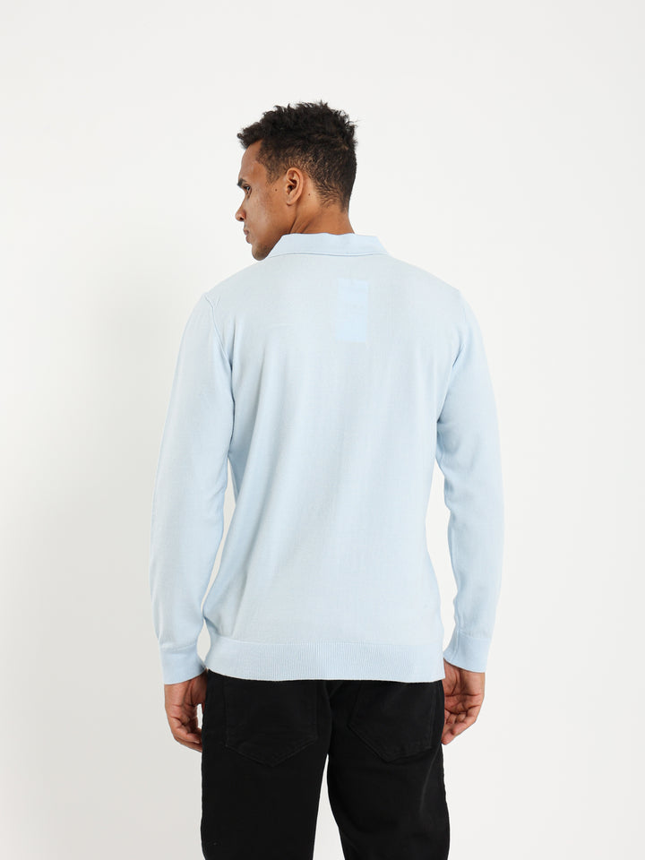 Basic Tricot Long Sleeve Polo