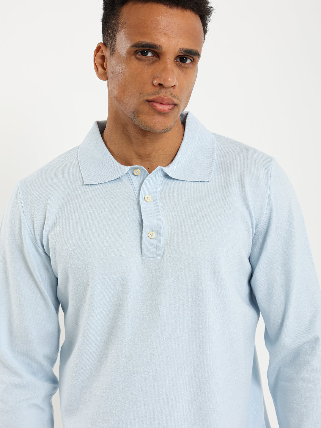 Basic Tricot Long Sleeve Polo