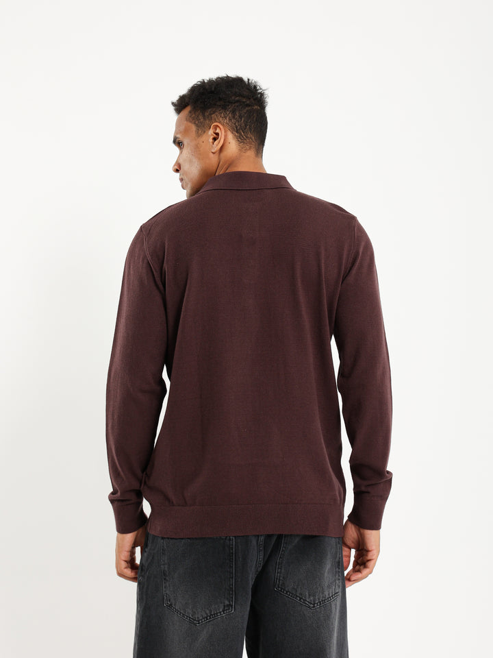 Basic Tricot Long Sleeve Polo
