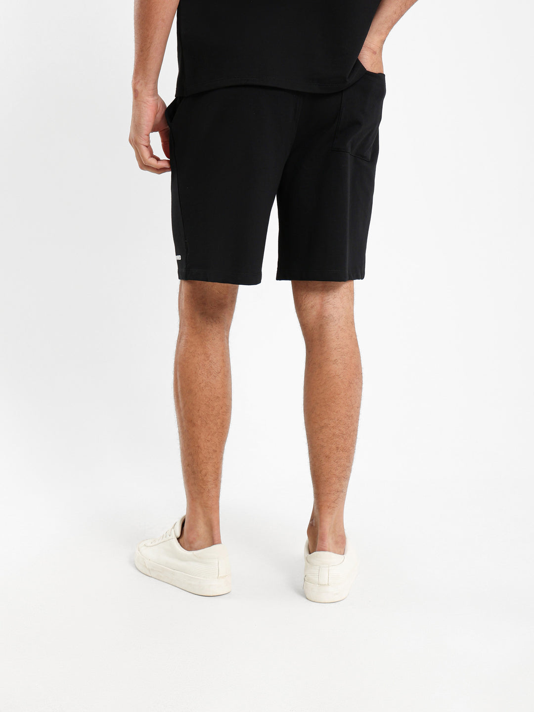 Relaxed Printed Text Shorts