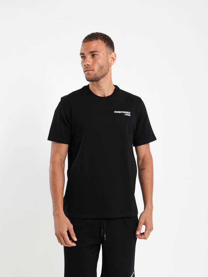 Relaxed Printed Text T-Shirt