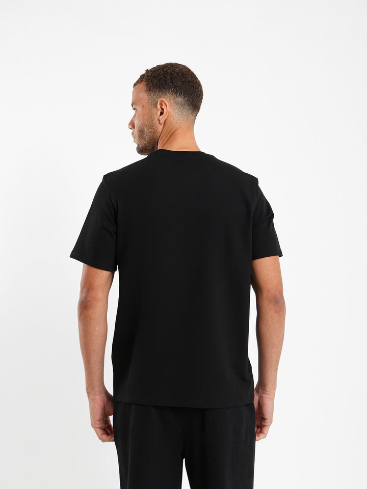 Relaxed Printed Text T-Shirt