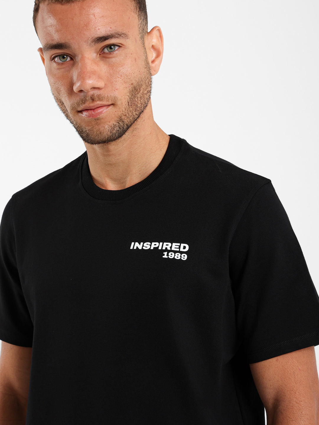 Relaxed Printed Text T-Shirt
