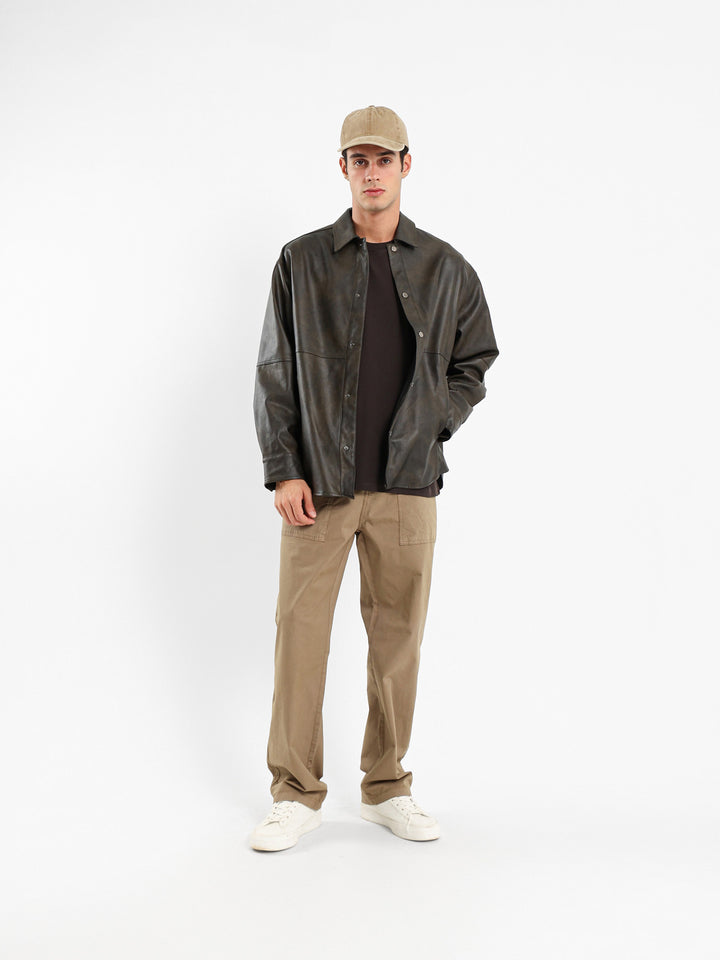 Relaxed Fit Chino Pants With Front Pockets