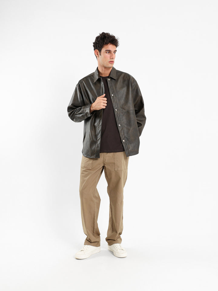 Relaxed Fit Chino Pants With Front Pockets