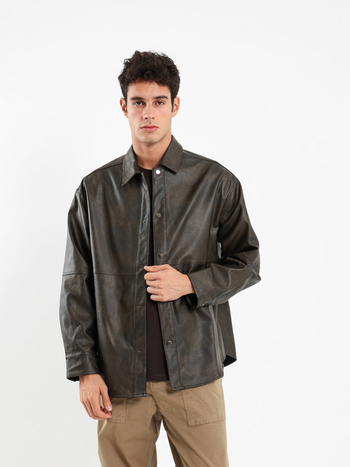 Washed Leather Jacket