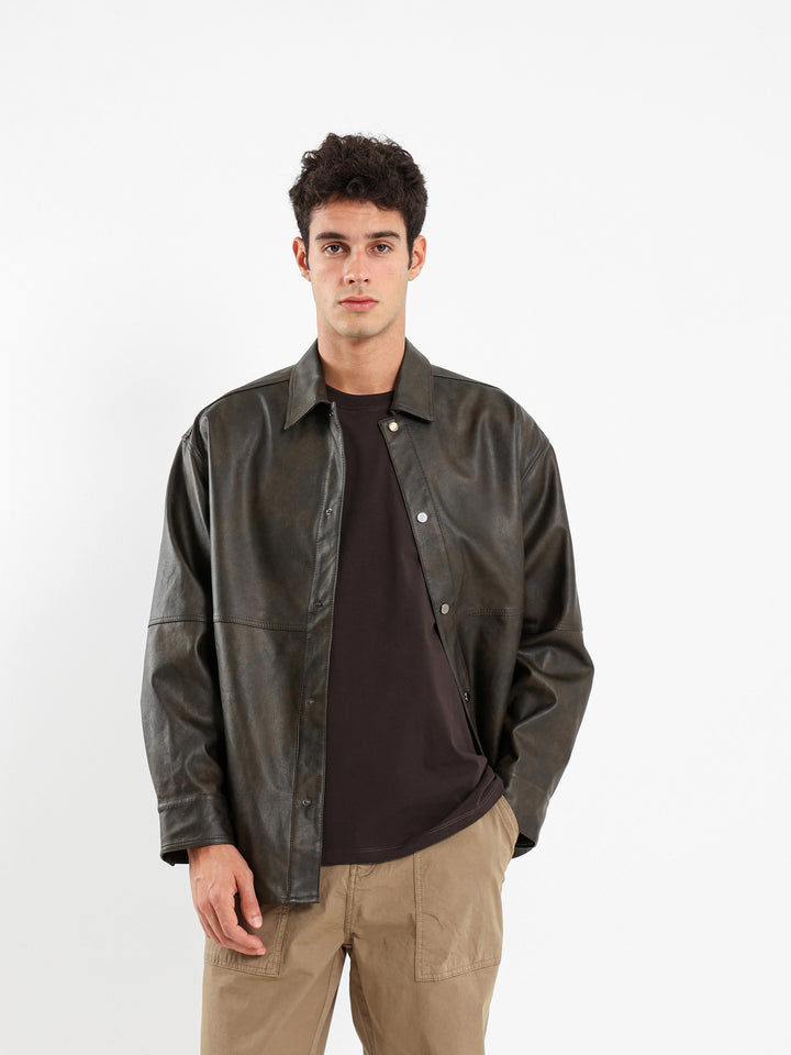 Washed Leather Jacket