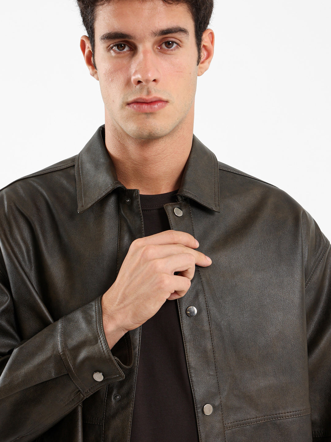 Washed Leather Jacket