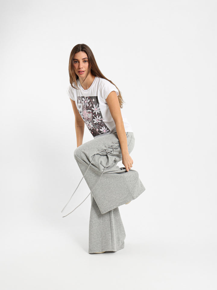 Side Tie Oversized Sweatpants