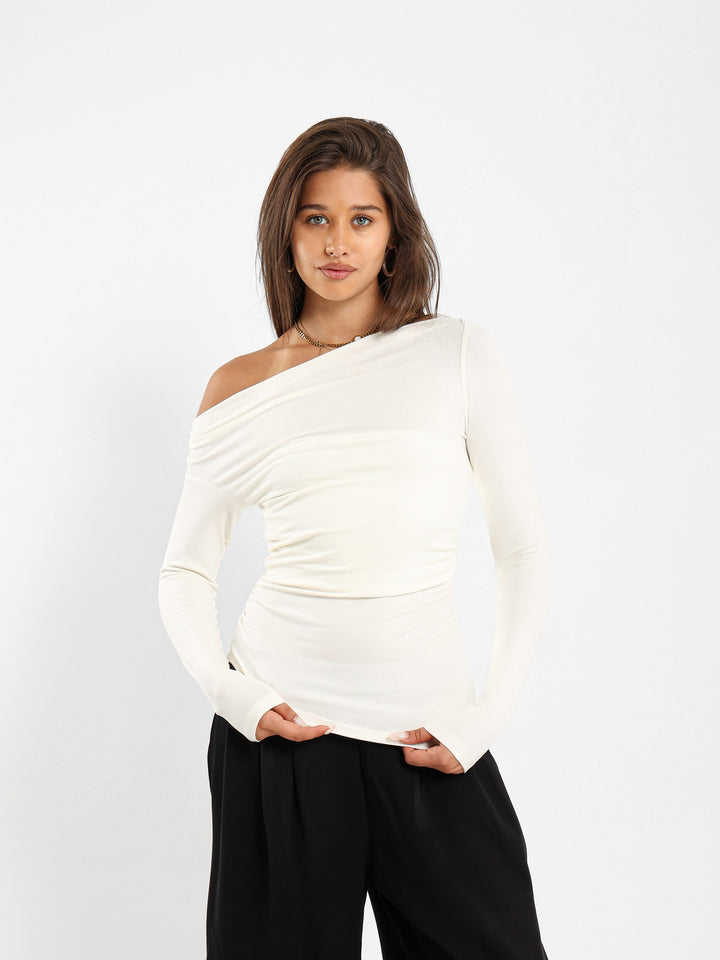 Asymmetric Long Sleeve Top
