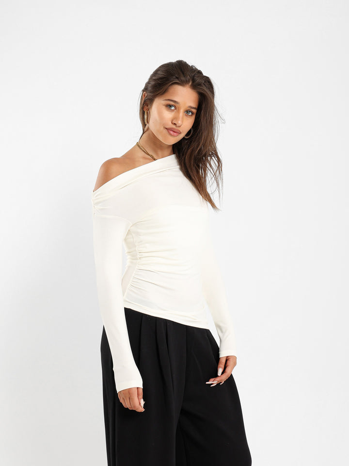 Asymmetric Long Sleeve Top