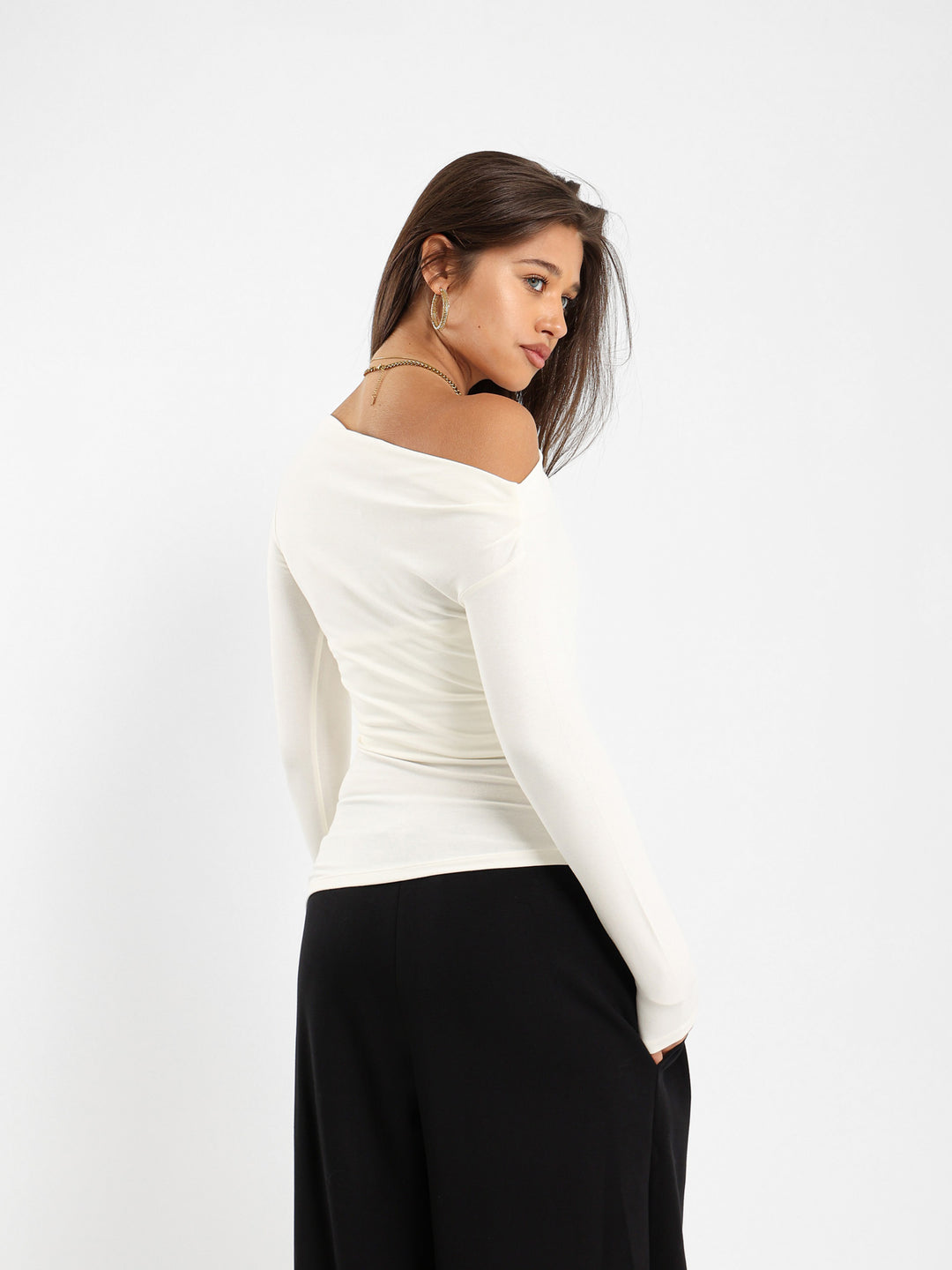 Asymmetric Long Sleeve Top