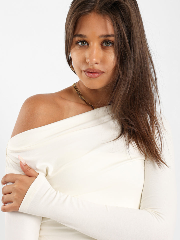 Asymmetric Long Sleeve Top
