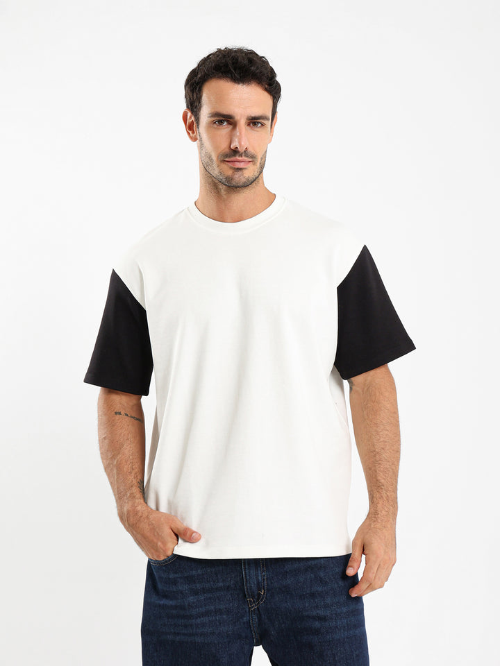 Contrast Sleeve Oversized T-Shirt