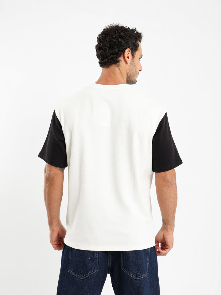 Contrast Sleeve Oversized T-Shirt