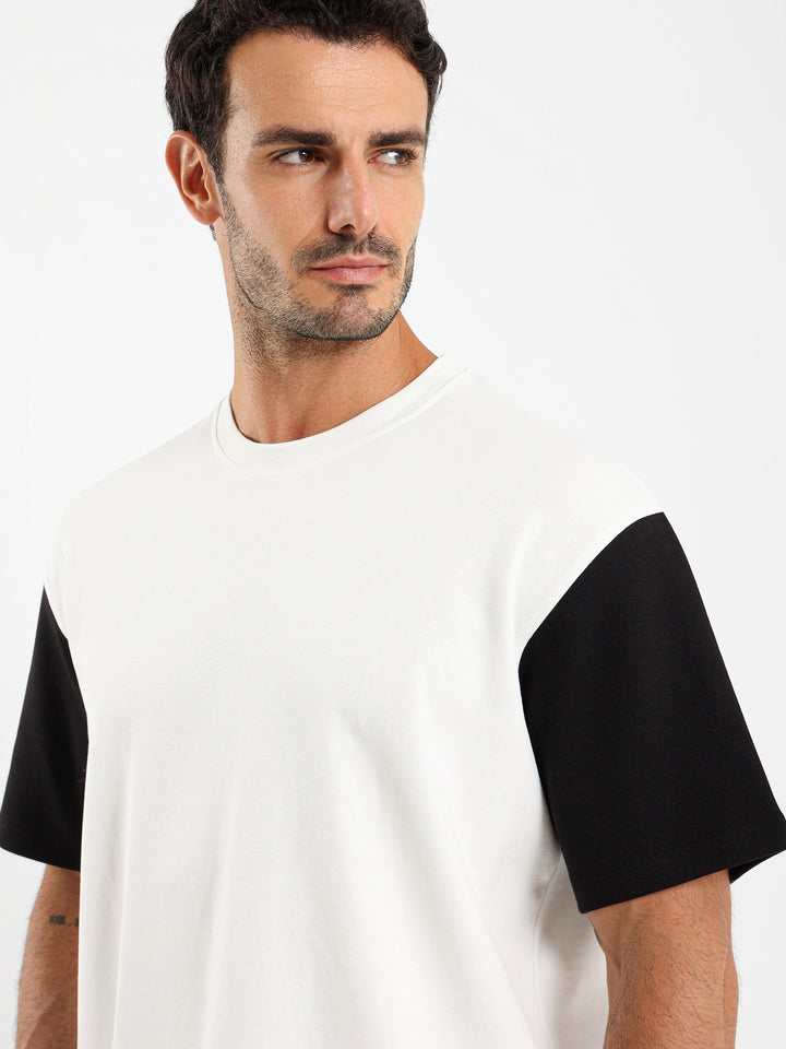 Contrast Sleeve Oversized T-Shirt