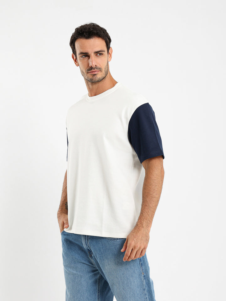 Contrast Sleeve Oversized T-Shirt
