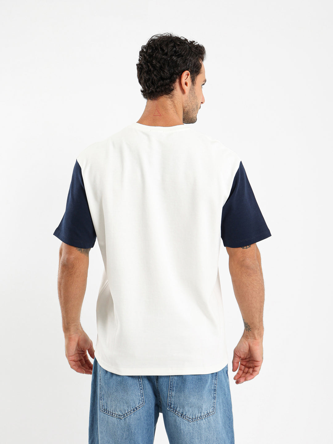 Contrast Sleeve Oversized T-Shirt