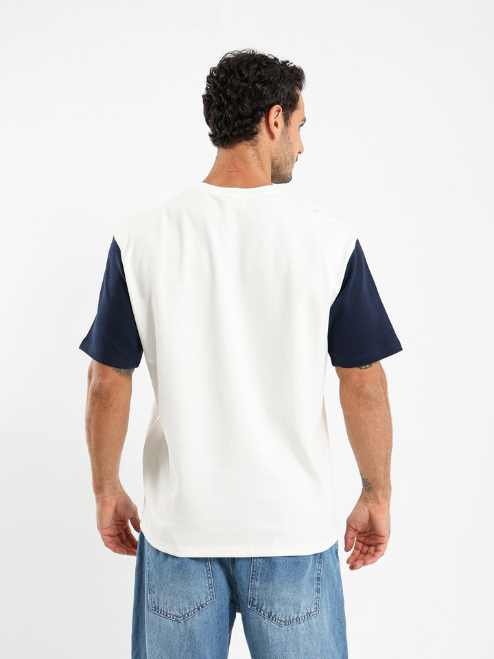 Contrast Sleeve Oversized T-Shirt