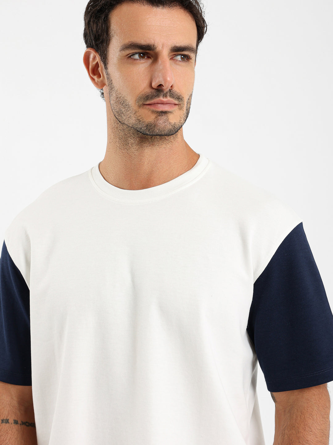 Contrast Sleeve Oversized T-Shirt