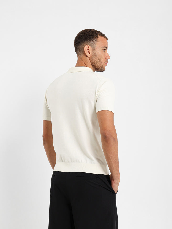 V-Placket Polo Shirt