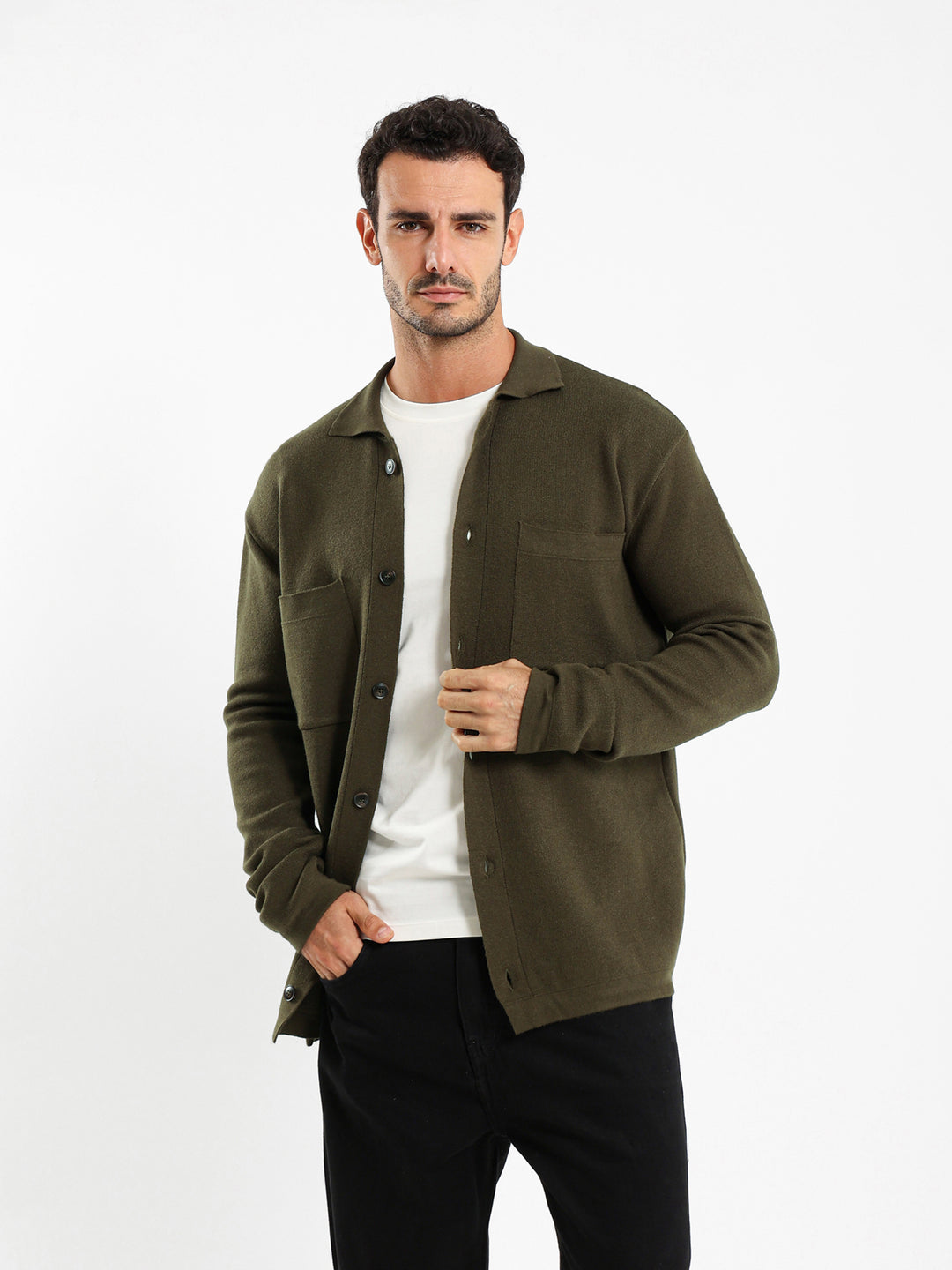 Basic Long Sleeve Solid Shirt