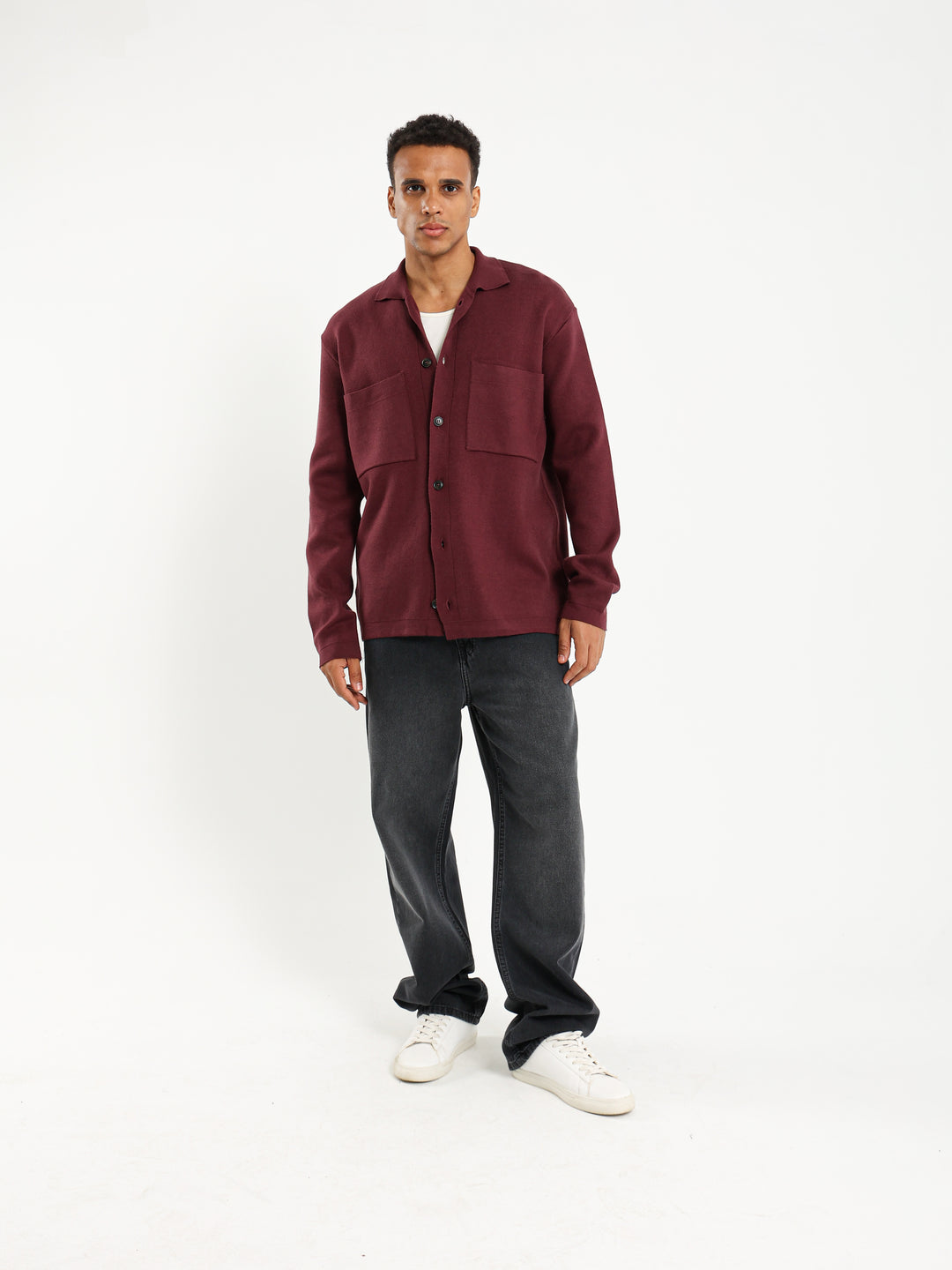 Basic Long Sleeve Solid Shirt