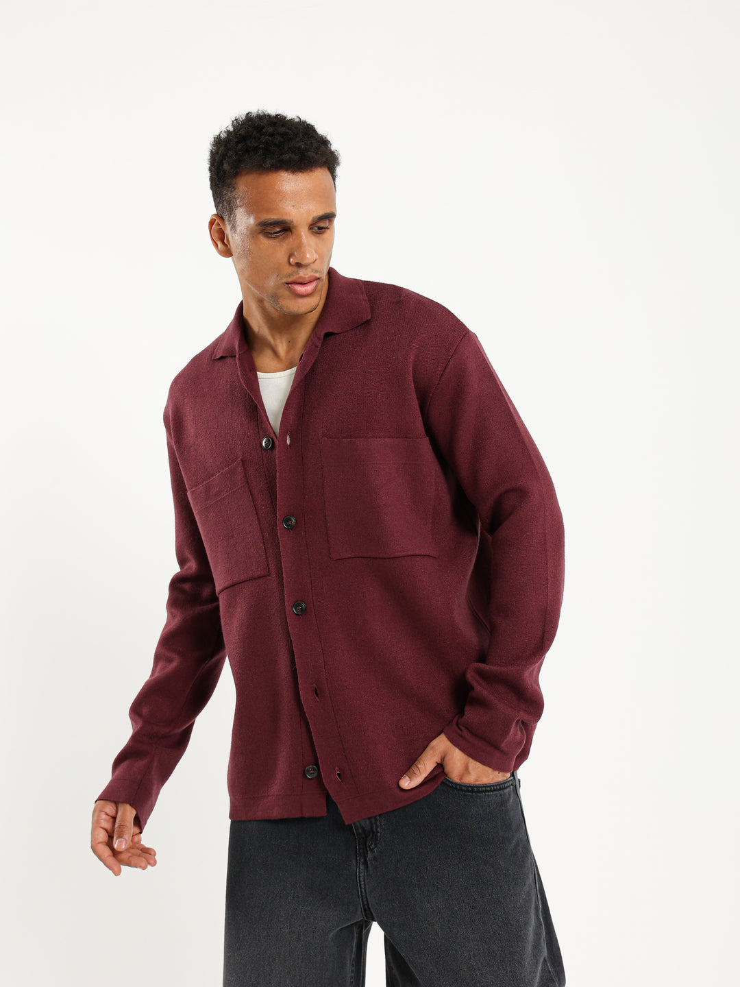 Basic Long Sleeve Solid Shirt
