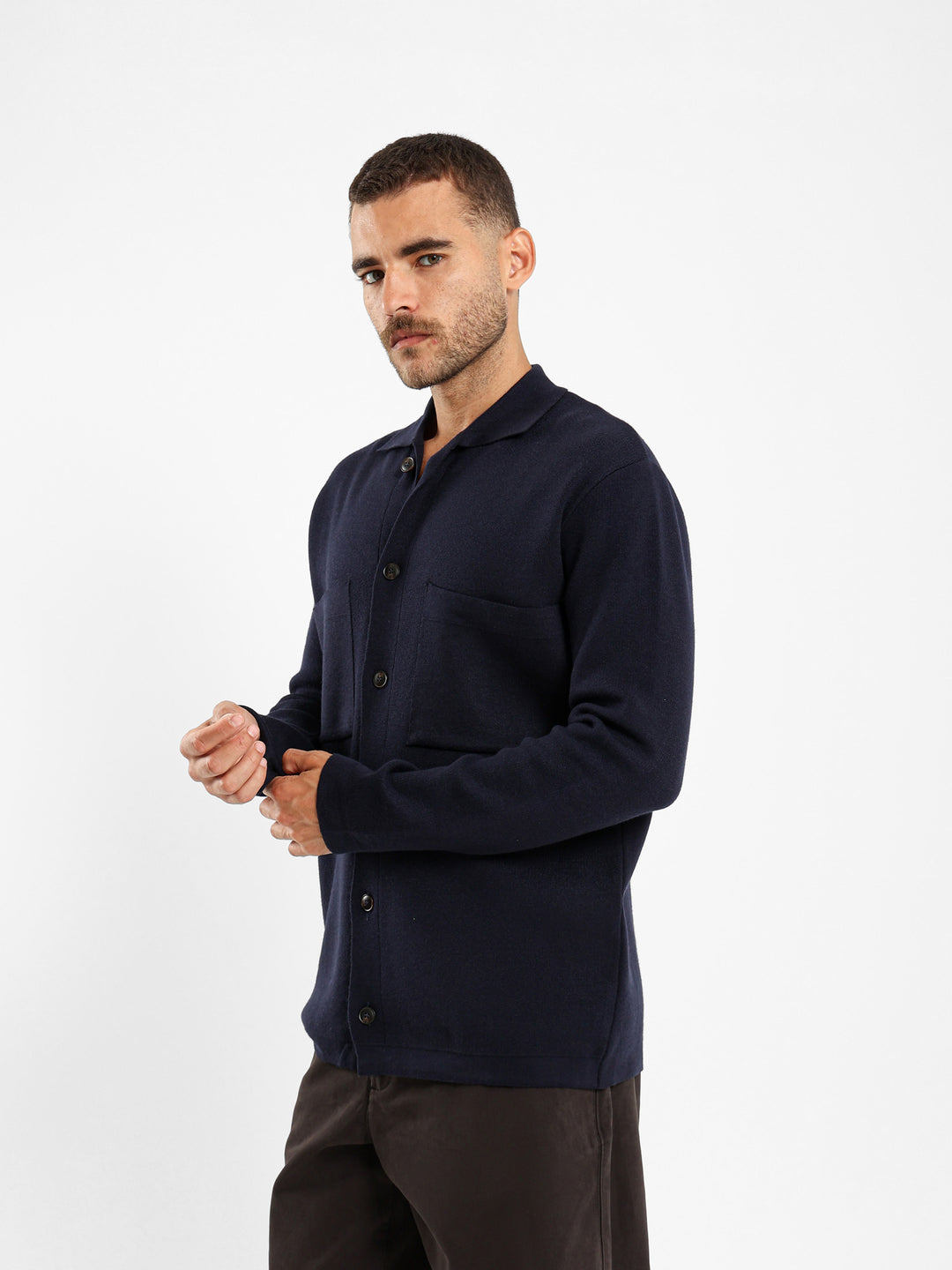 Basic Long Sleeve Solid Shirt