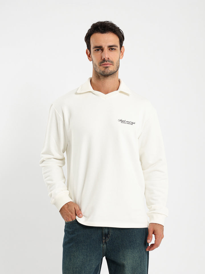 Knitted Polo With Badge