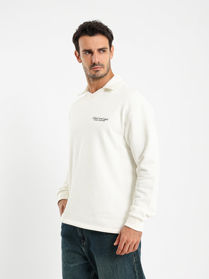 Knitted Polo With Badge