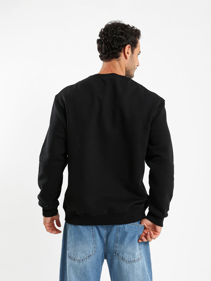 Round Neck Oversized Sweatshirt