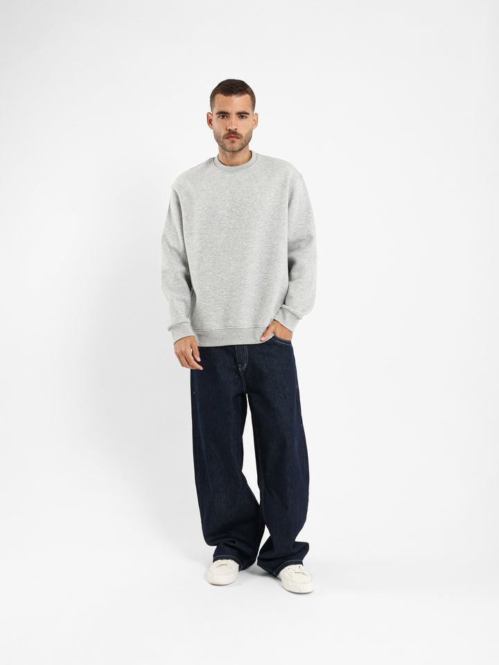 Round Neck Oversized Sweatshirt