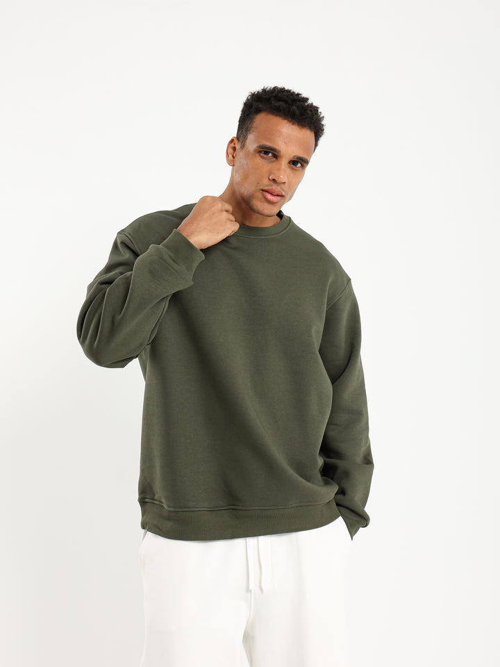 Round Neck Oversized Sweatshirt