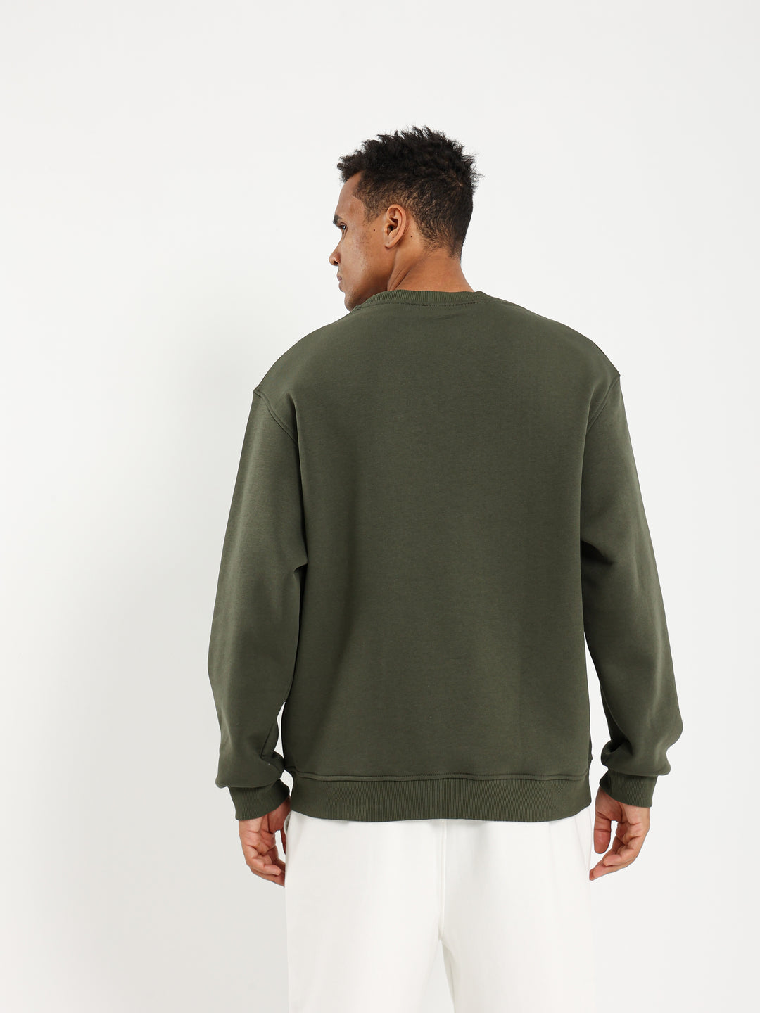 Round Neck Oversized Sweatshirt