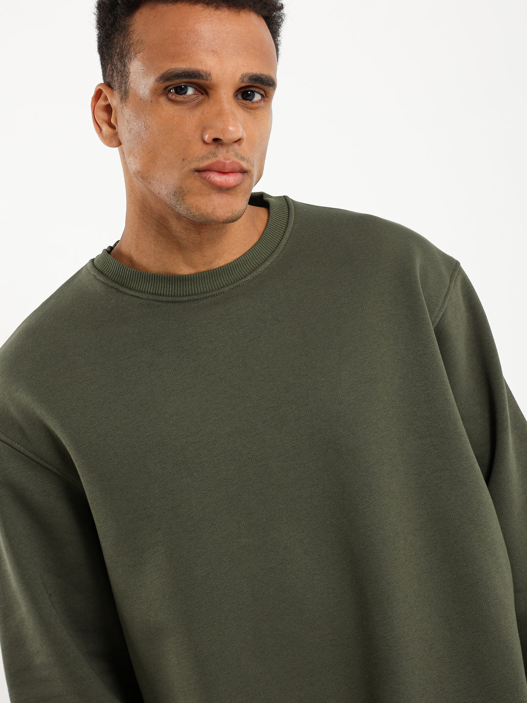 Round Neck Oversized Sweatshirt