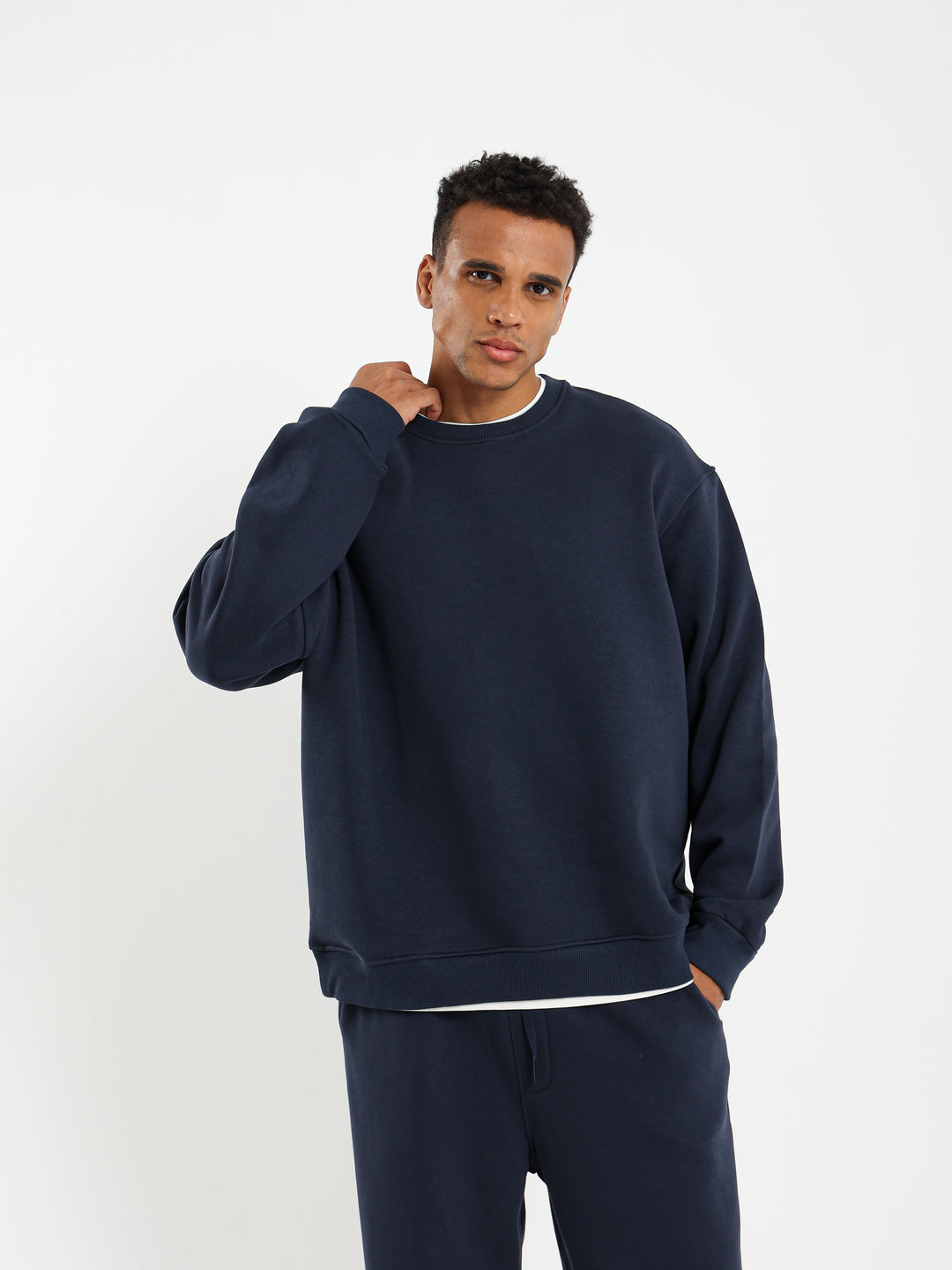 Round Neck Oversized Sweatshirt