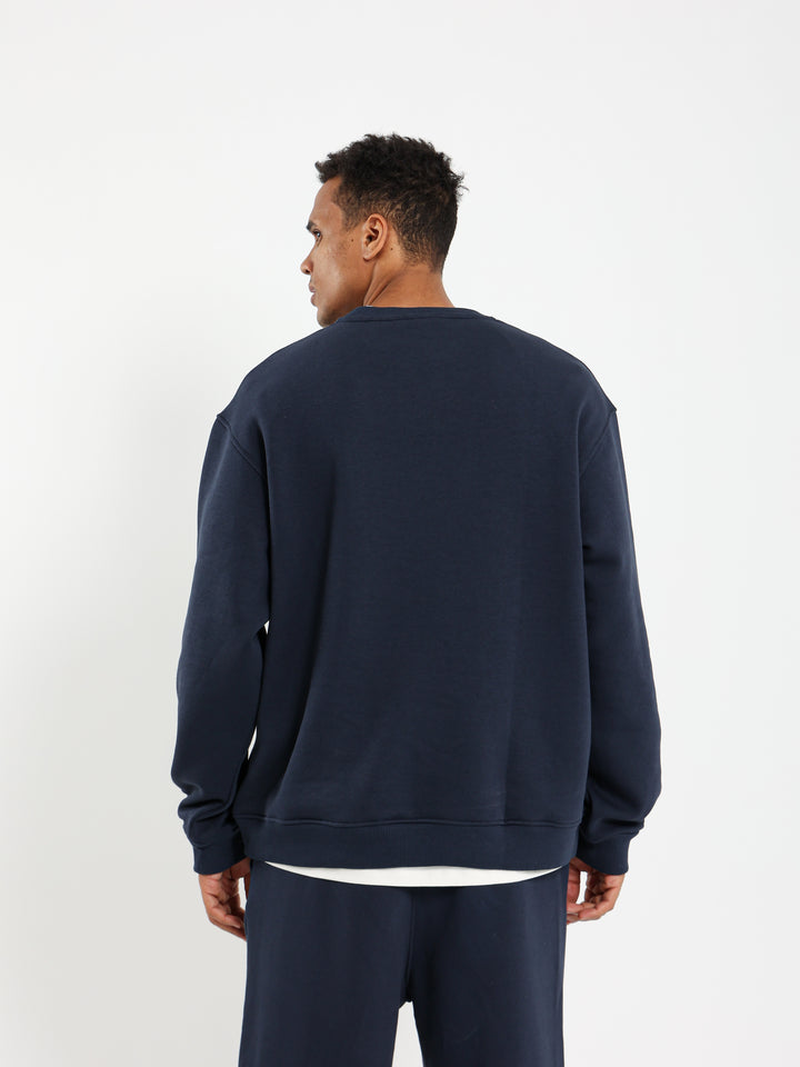 Round Neck Oversized Sweatshirt