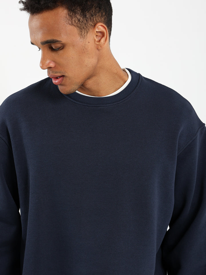 Round Neck Oversized Sweatshirt