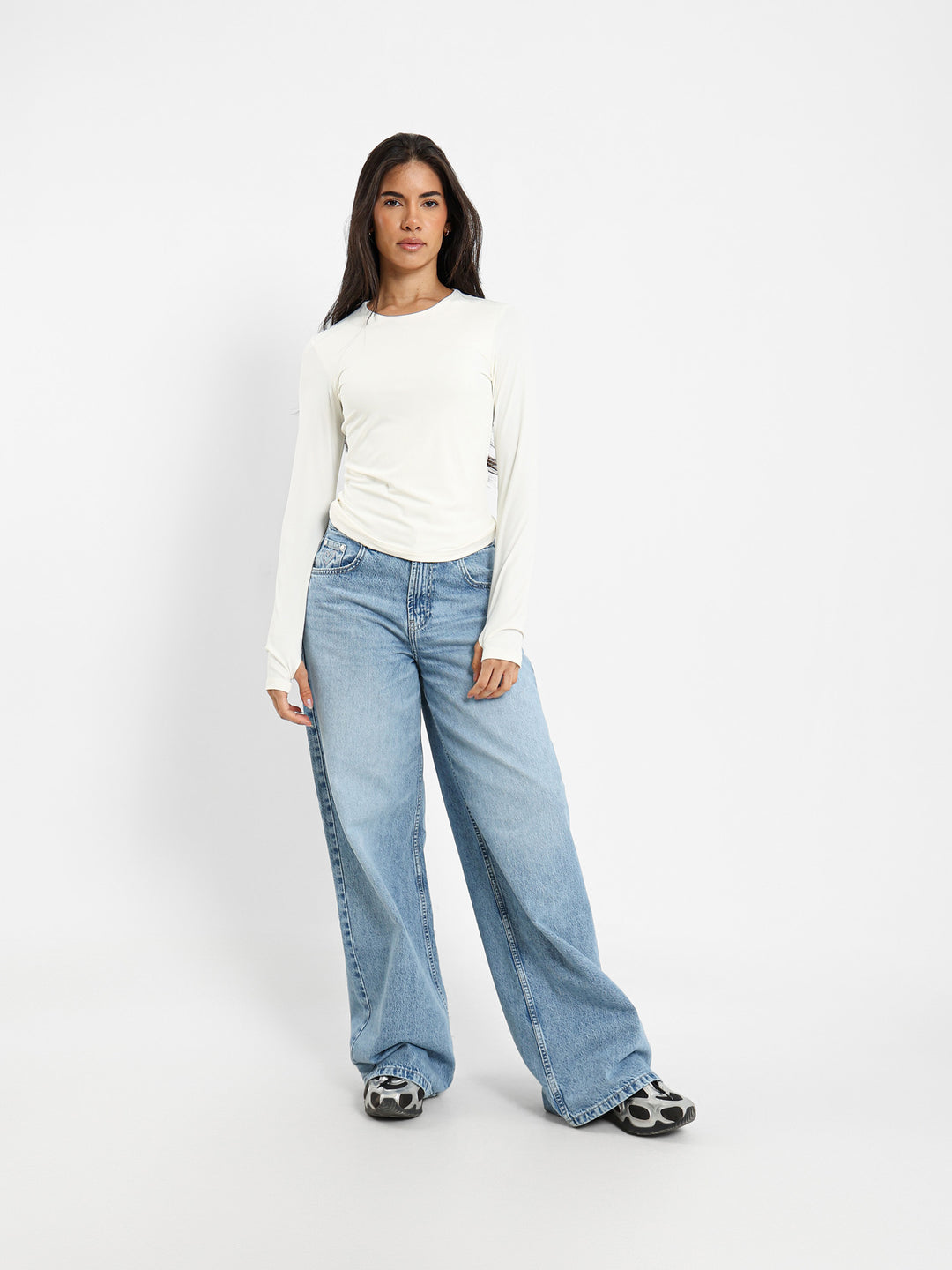 Long Sleeve Polyamide Top