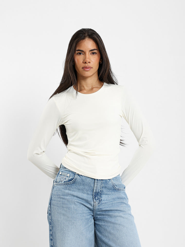 Long Sleeve Polyamide Top