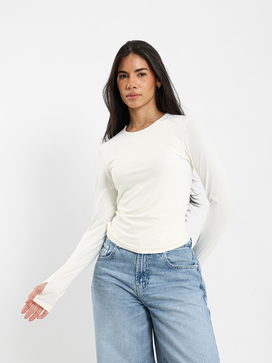 Long Sleeve Polyamide Top