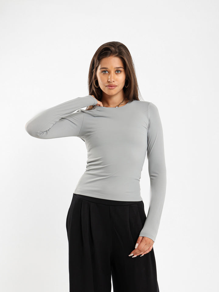 Long Sleeve Polyamide Top