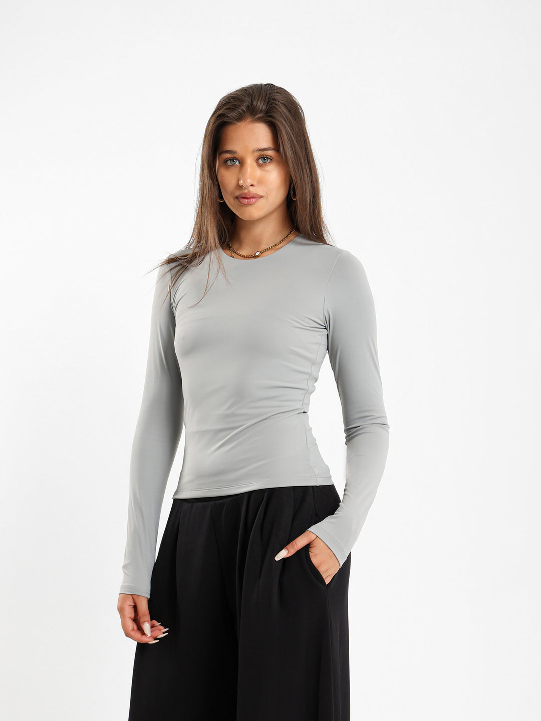Long Sleeve Polyamide Top