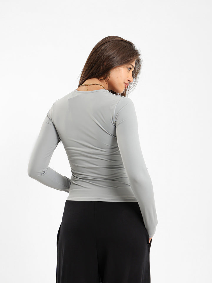 Long Sleeve Polyamide Top