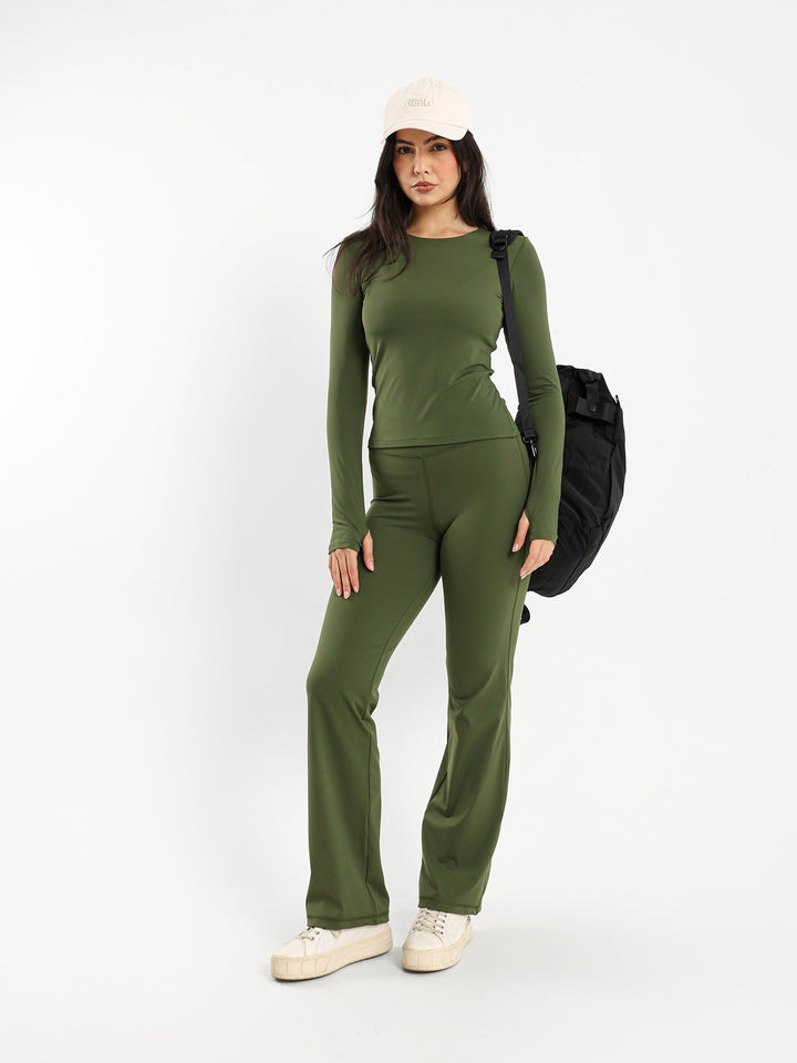 Long Sleeve Polyamide Top